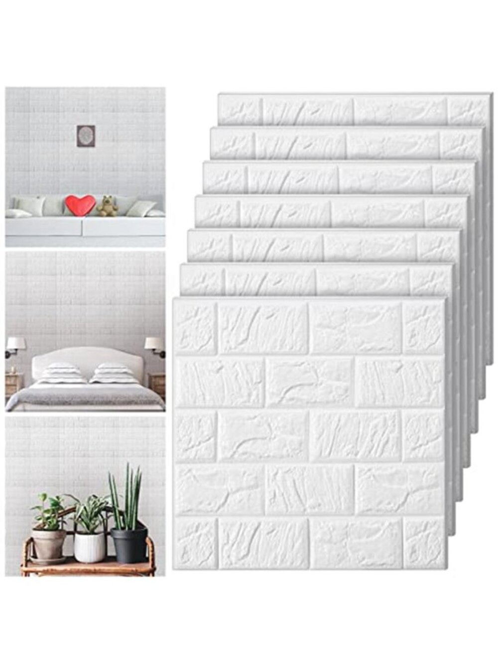 3D Brick Wallpaper Peel And Stick Wall Panels Foam Wall Decor 30 Pack